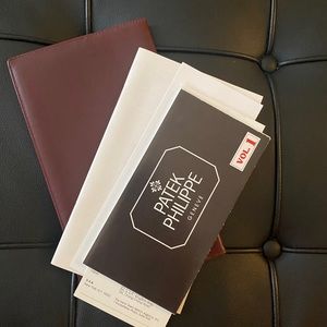 Patek Philippe leather document holder